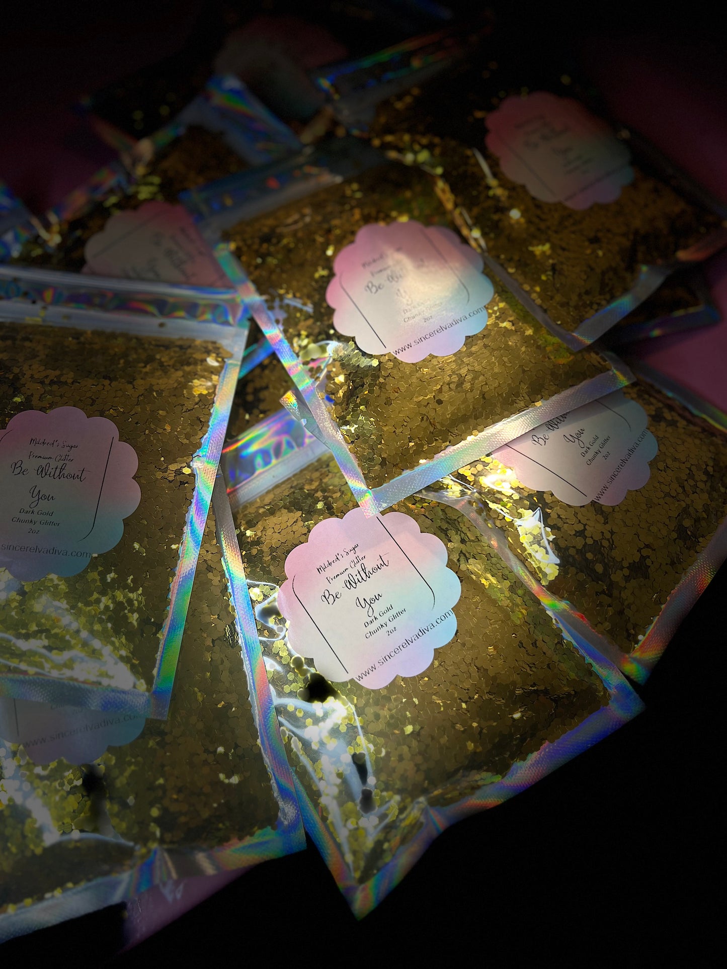 Be Without You/ 2oz mylar bag of Chunky Glitter