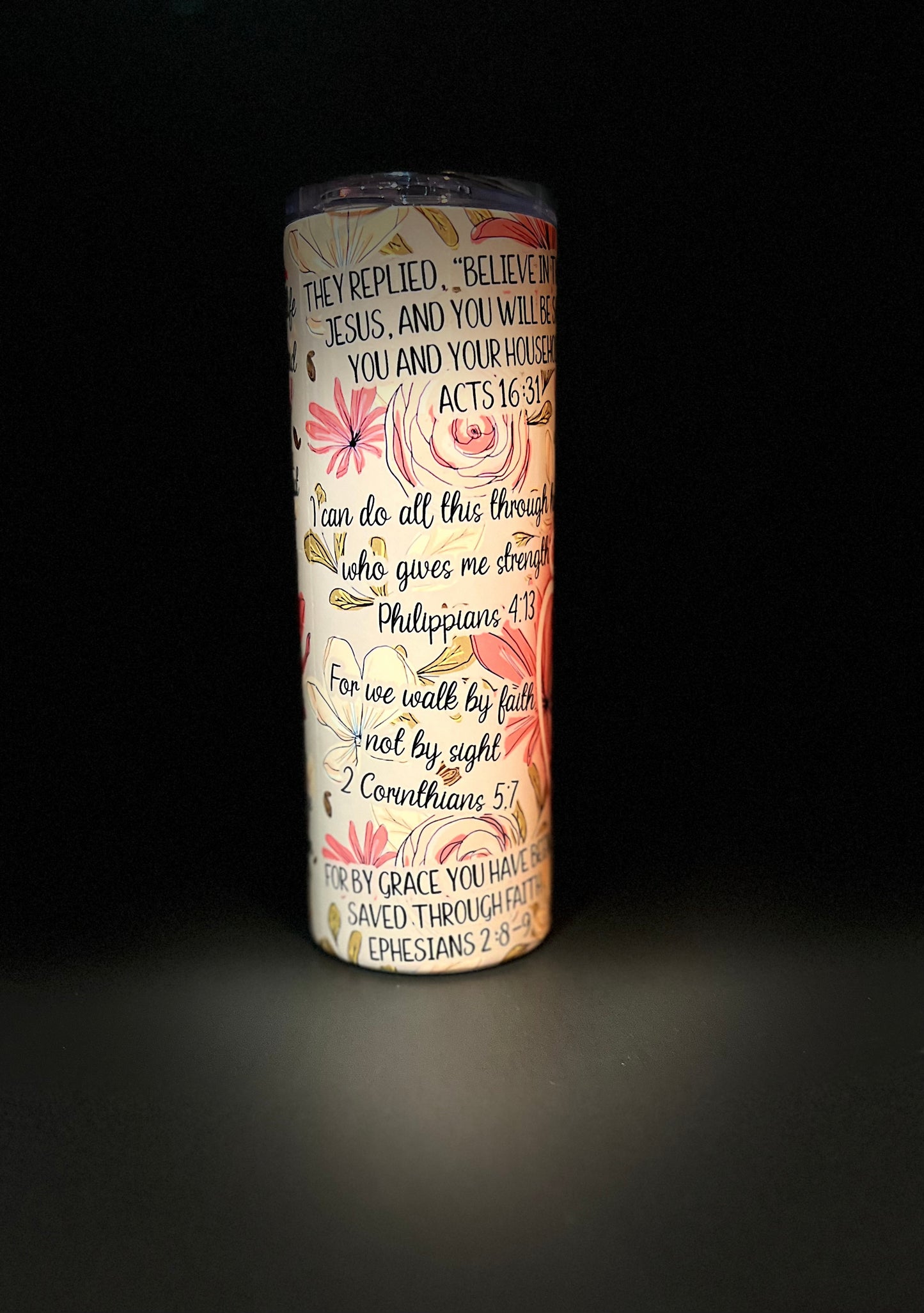 Bible Verses 20oz stainless steel tumbler