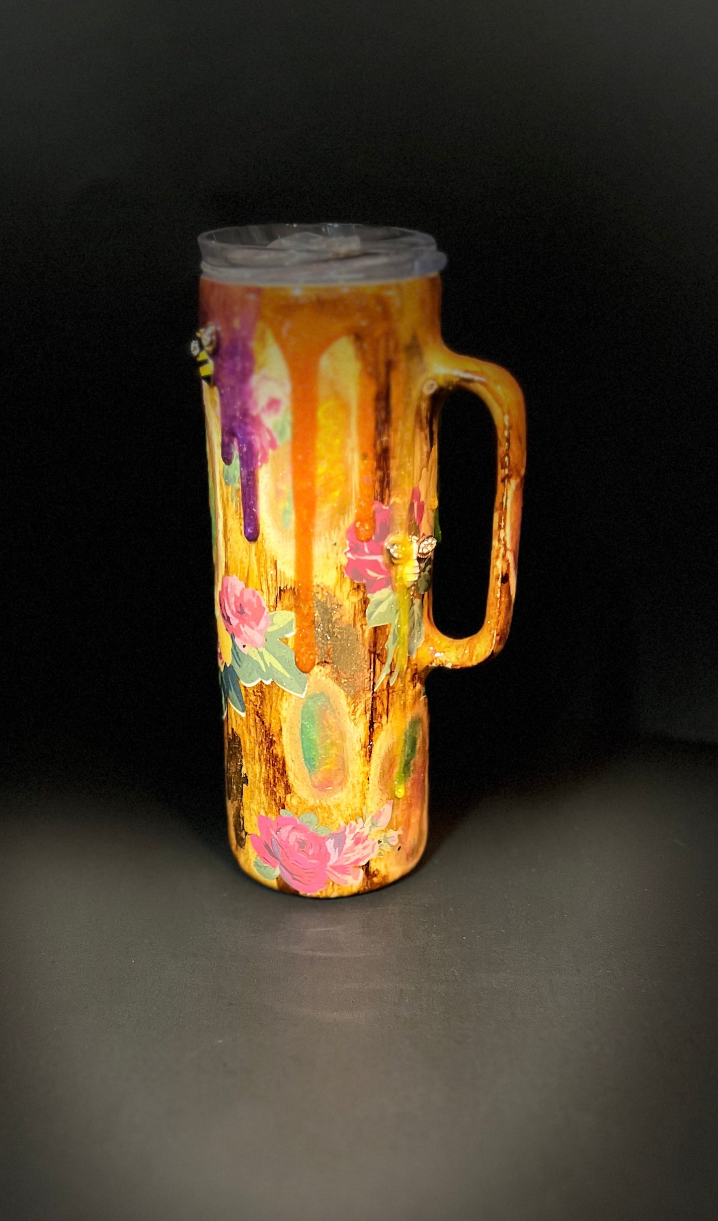 Bee’s The Fantasy 20oz stainless steel tumbler with handle