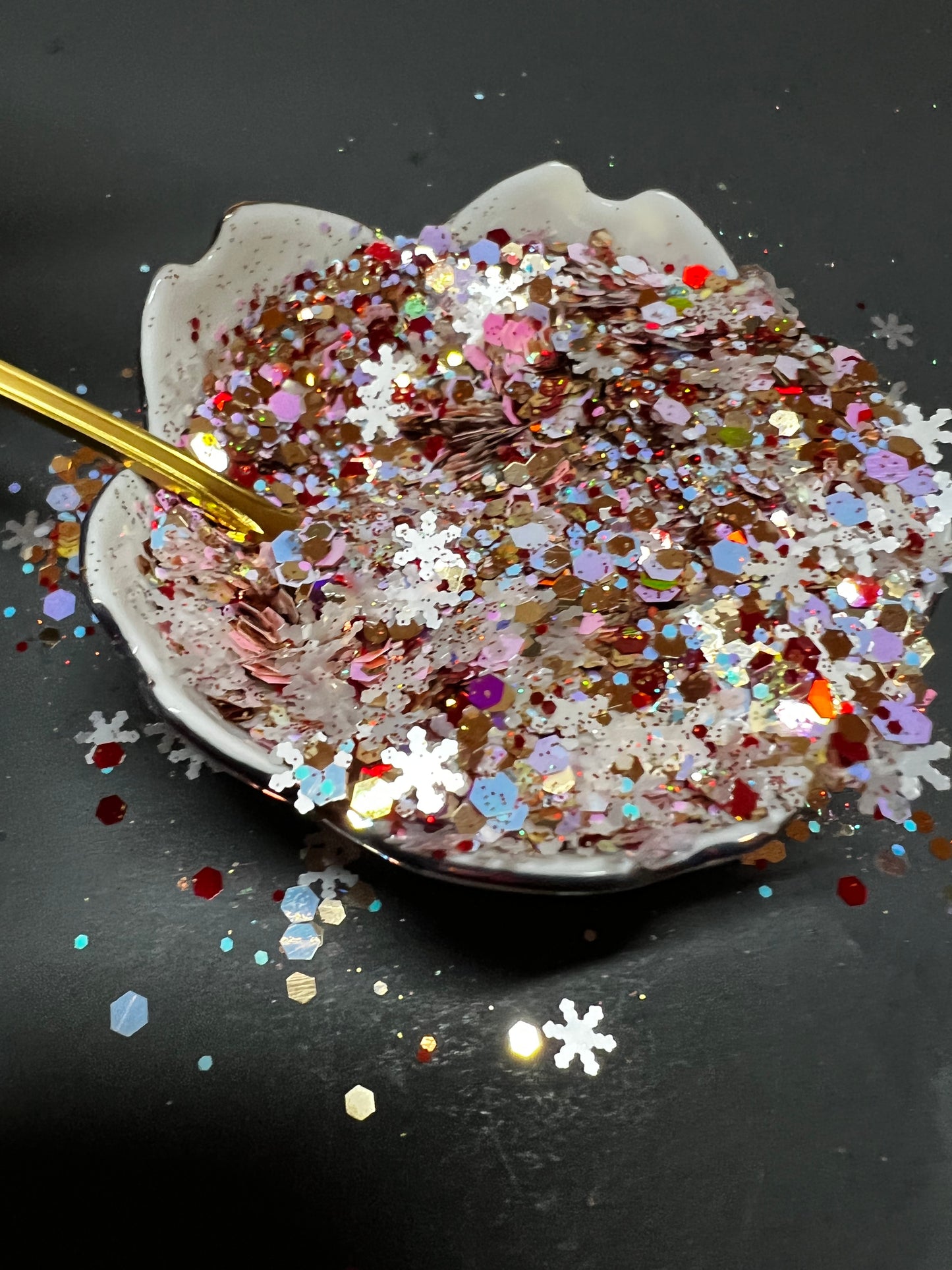 Silent Night/ 2oz mylar bag of Chunky Glitter Mix