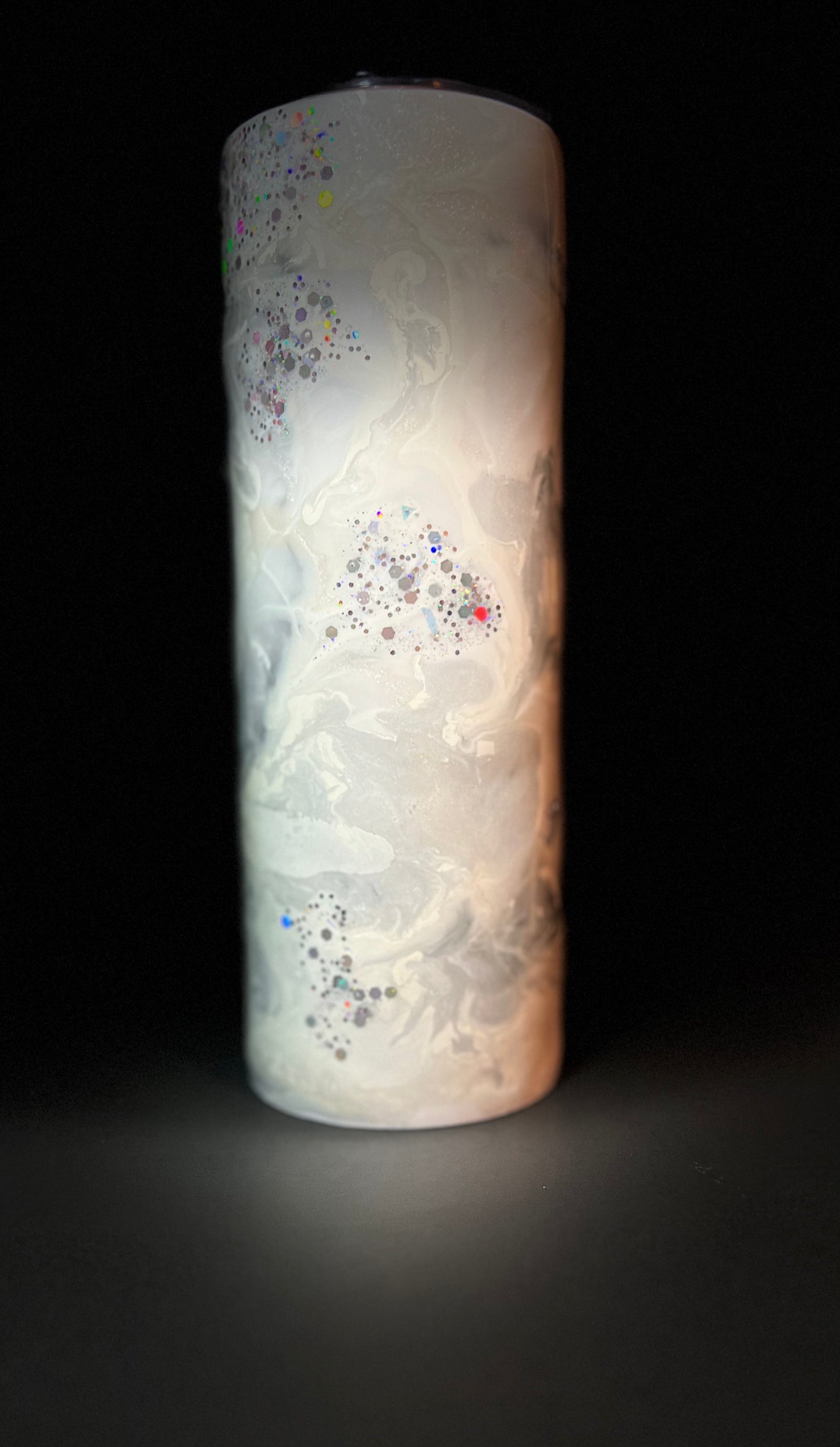 Marbled Up In White