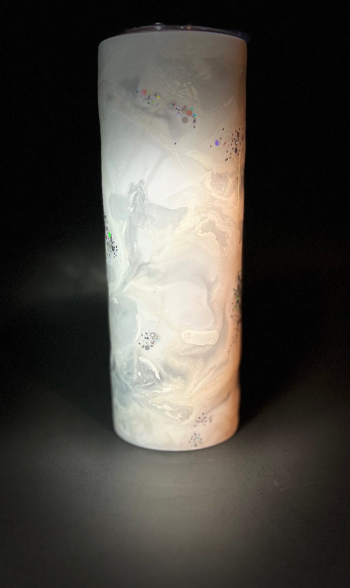 Marbled Up In White
