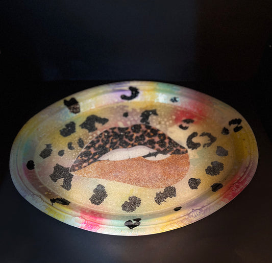 Leopard Tie Dye Kisses multipurpose tray
